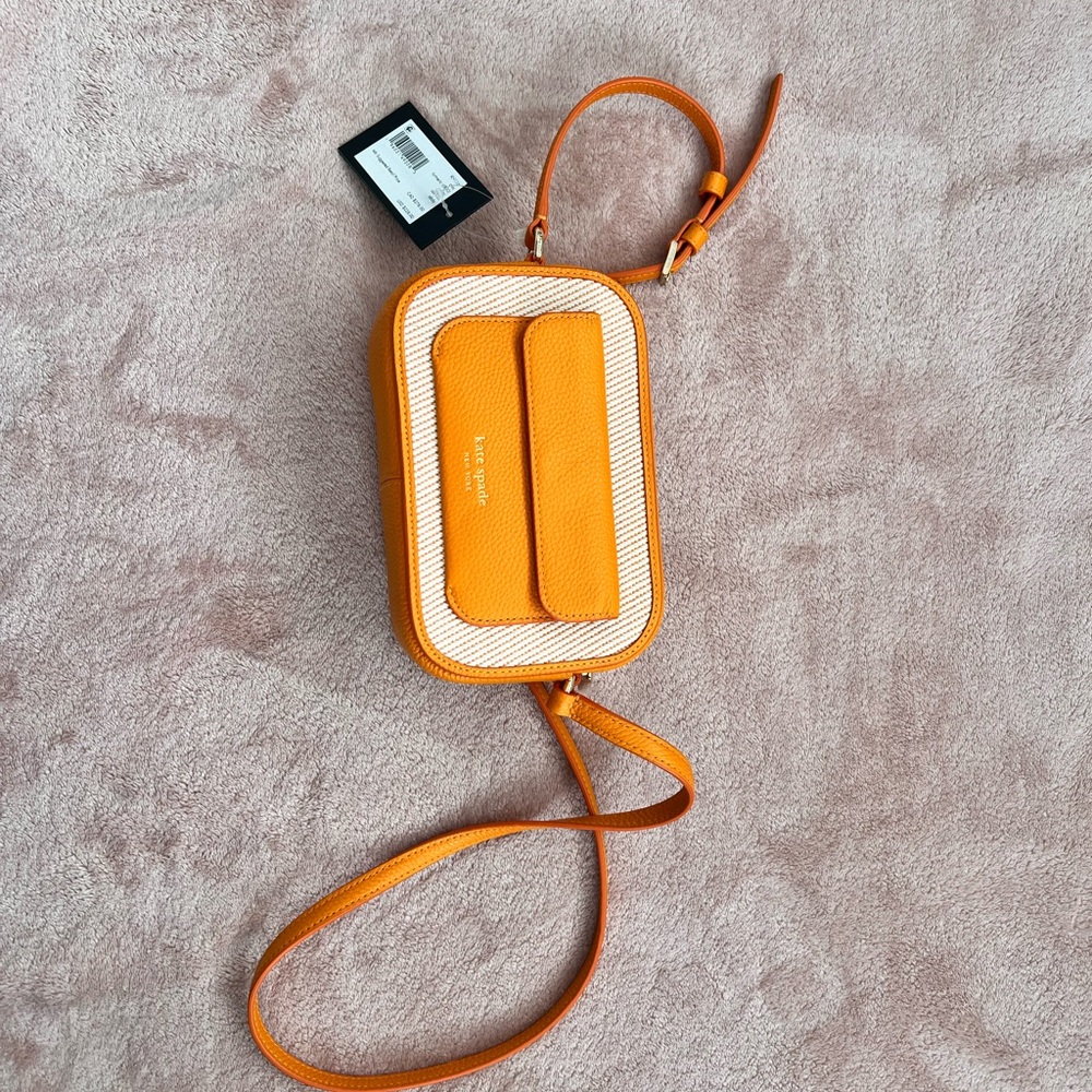 Kate Spade Vibrant Orange Textured Bag